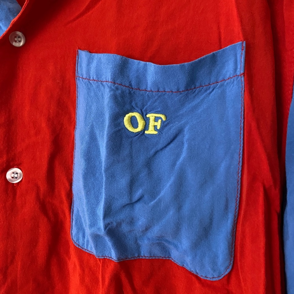 Odd Future Color-block Button Up Shirt